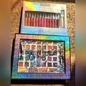 Brand New 4 Piece Eye & Face Kit Bundle with 14 limited edition liquid lipstick